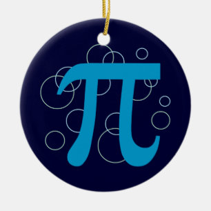 Pi Circles Ceramic Tree Decoration