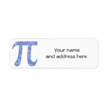 Pi Circles Return Address Labels