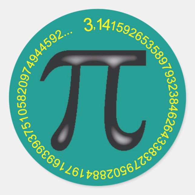 PI CLASSIC ROUND STICKER (Front)