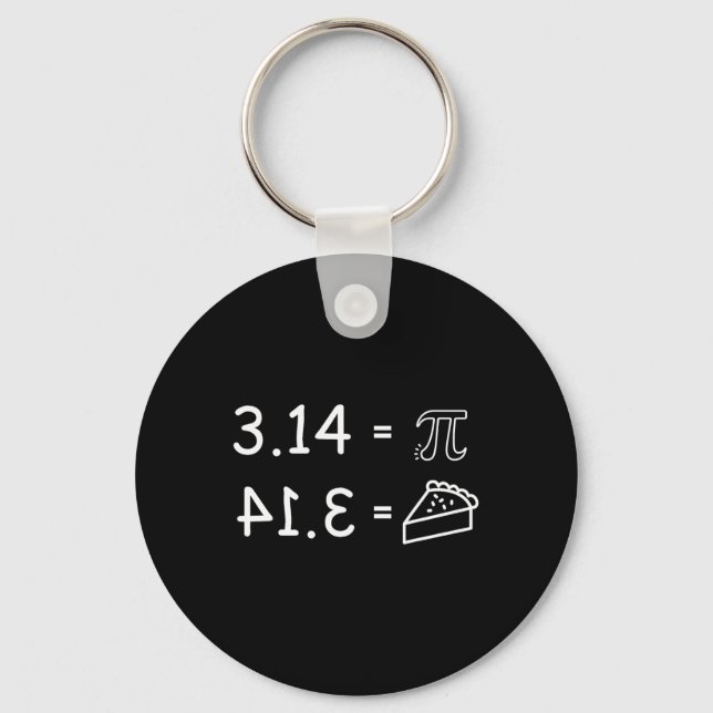 Pi Conspiracy Pie Fun Pi Day Math  Key Ring (Front)