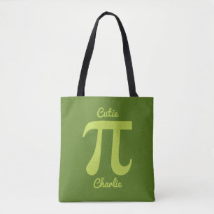 Pi / Cutie Pi custom text & colour bags