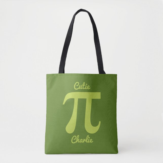 Pi / Cutie Pi custom text & colour bags (Front)