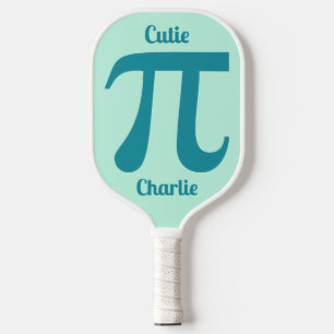 Pi / Cutie Pi custom text & colour Pickleball Paddle