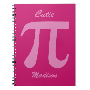 Pi / Cutie Pie custom name Notebook