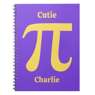 Pi / Cutie Pie custom name Notebook