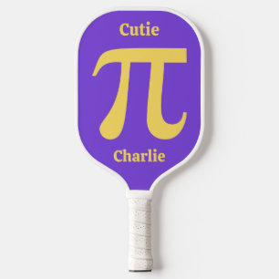 Pi / Cutie Pie custom name Pickleball Paddle