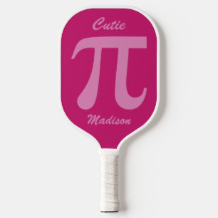 Pi / Cutie Pie custom name Pickleball Paddle