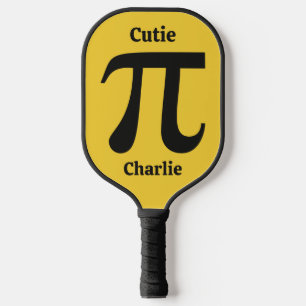 Pi / Cutie Pie custom name Pickleball Paddle