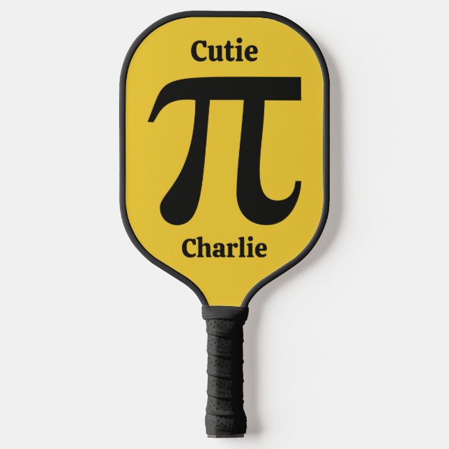 Pi / Cutie Pie custom name Pickleball Paddle (Front)