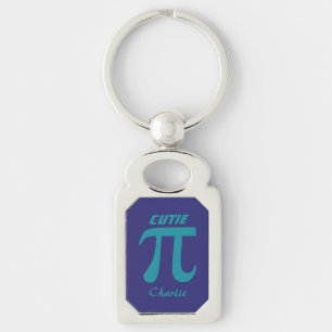 Pi / Cutie Pie custom text key chain