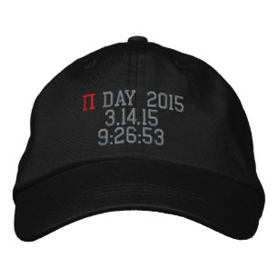 Pi Day 2015 Embroidered Hat