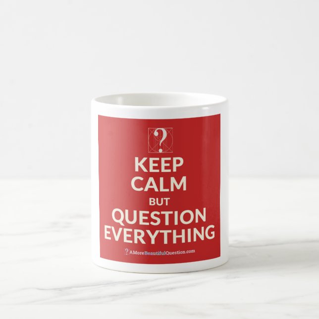 Pi Day 2015: Keep calm but question everything mug (Center)