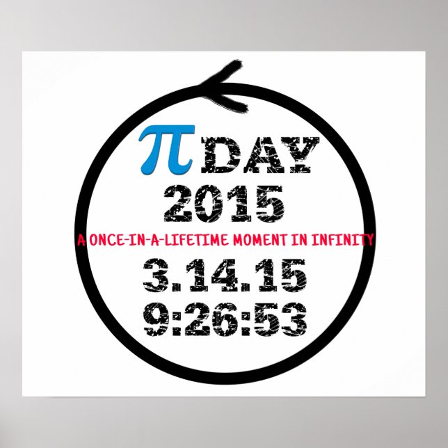 Pi Day 2015 poster: Celebrate infinity! Poster (Front)