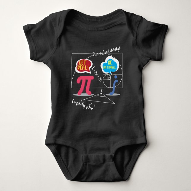 Pi Day 2020 Mathematics Nerd Math Teacher Formula Baby Bodysuit (Front)