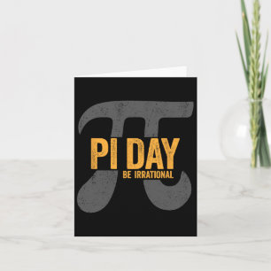 Pi Day 2025 Funny Math Teacher Kids 3.14 Inspire P Card