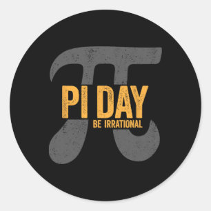 Pi Day 2025 Funny Math Teacher Kids 3.14 Inspire P Classic Round Sticker