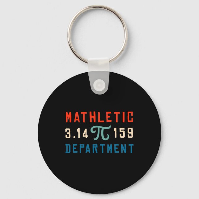 Pi Day 2025 Math Lover Mathematics Mathletic Depar Key Ring (Front)