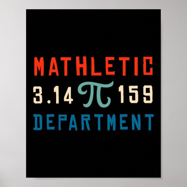 Pi Day 2025 Math Lover Mathematics Mathletic Depar Poster (Front)