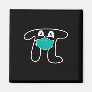 Pi Day 2025 Pi Wearing Mask Math Shirt For Teacher Magnet