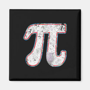 Pi Day 2025 Retro Vintage Math Teacher Women Men K Magnet