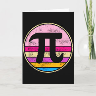 Pi Day 2026 Math Lover Mathematics Retro Vintage D Card