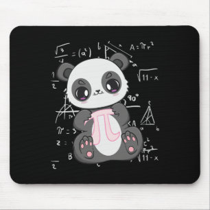 Pi Day 3.14159 Algebra Mathematic Anime Panda Bear Mouse Pad