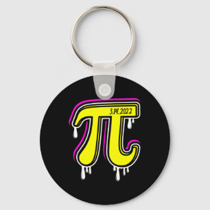 Pi Day 3.14.2025 Bright  Key Ring