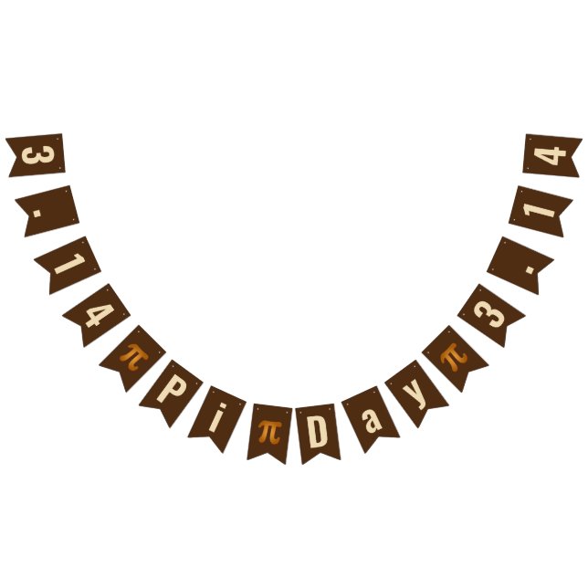Pi Day 3.14 Bunting Banner (All)