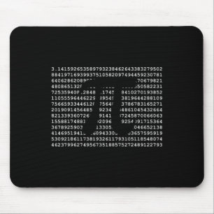 Pi Day 3.14 Cool Funny Nerd Math Geek  Mouse Pad