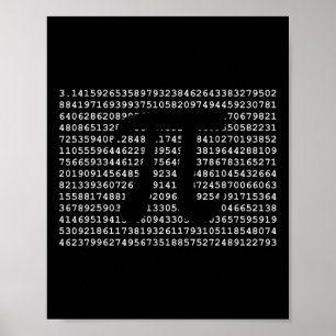 Pi Day 3.14 Cool Funny Nerd Math Geek  Poster
