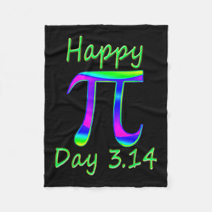 Pi Day 3.14 Funny Math Pie Lover Gift For Men Or W Fleece Blanket