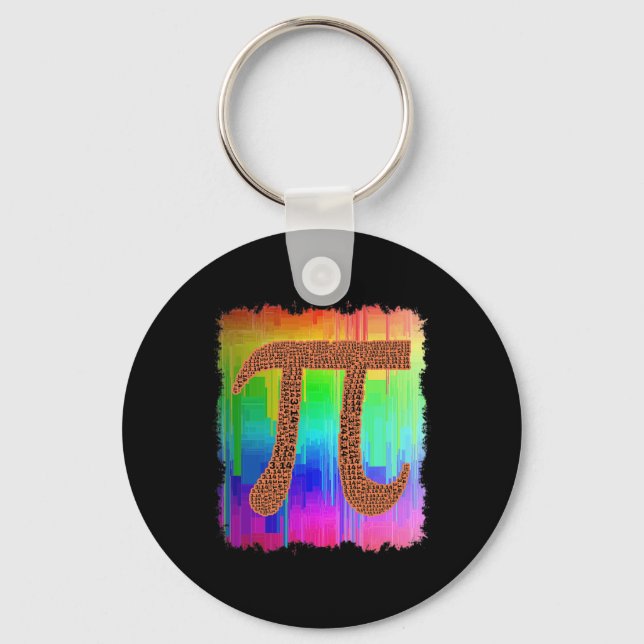 Pi Day 3.14 March 14th Cool Funny Nerd Math Geek R Key Ring (Front)