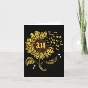 Pi Day 3.14 Number Symbol For Math Teacher Card
