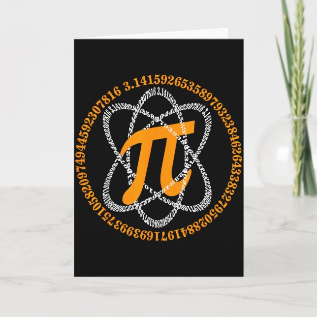 Pi Day 3,14 Pi Number Symbol Math Science Gift _1  Card (Front)