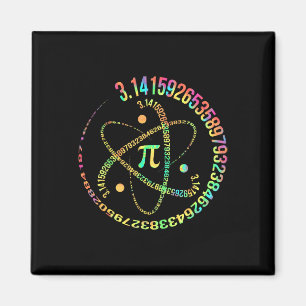 Pi Day 3.14 Spiral Pi Number Math Teacher Women Ki Magnet