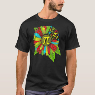 Pi Day 3 14 Sunflower Symbol Math Geek Nerd Teache T-Shirt
