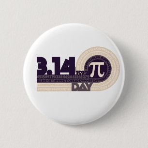 Pi Day 6 Cm Round Badge