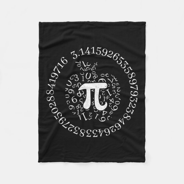 Pi Day Apple Graphic Cute Funny Math Lover Pie Pun Fleece Blanket (Front)