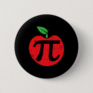 Pi Day Apple Pie Pun 3.14 Cute Math Lover Teacher 6 Cm Round Badge