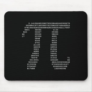 Pi Day Ascii Pi 3.14 Number Math Geek Mouse Pad
