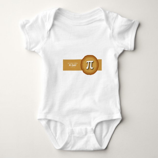 Pi Day Baby Bodysuit (Front)
