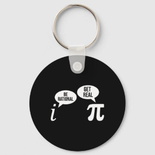 Pi Day Be Rational Get Real Funny Math Equation Te Key Ring