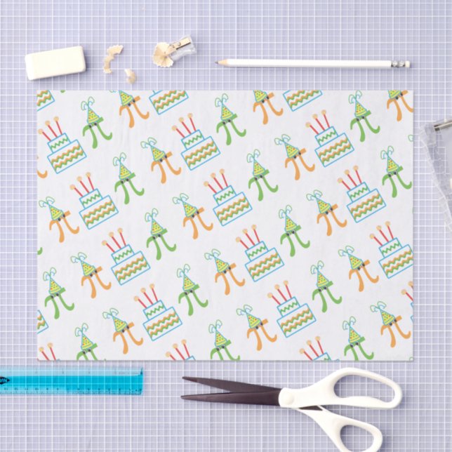 Pi Day Birthday March 14th Tissue Paper (Craft)
