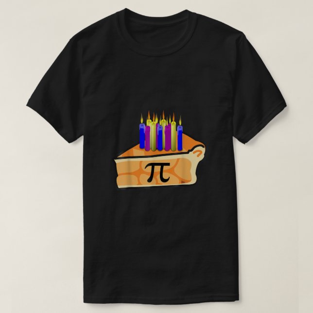 Pi Day Birthday Shirt 3 14 Math Geek Pie With Cand (Design Front)