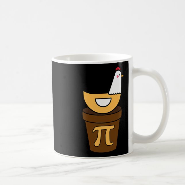 Pi Day Chicken Pot Pie 3.14 Math Science Funny Boy Coffee Mug (Right)