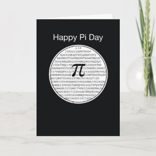 Pi Day Circle Card