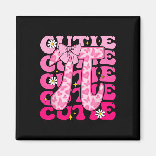 Pi Day Coquette Bow Women Kids Toddler Math Teache Magnet