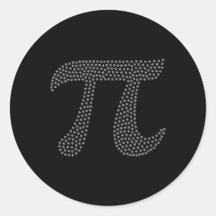 Pi Day Cute 3.14 Mini Math Geek Symbol March 14th Classic Round Sticker