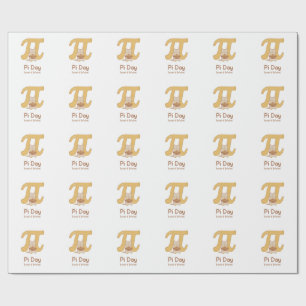 Pi Day Cute Cat Postcard – Sweet & Infinite   Math Wrapping Paper