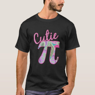 Pi Day Cutie Pi Math Pie Butterfly Flower T-Shirt